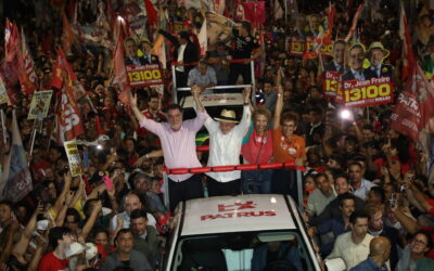 Montes Claros celebra a campanha de Patrus durante caminhada com presidente Lula